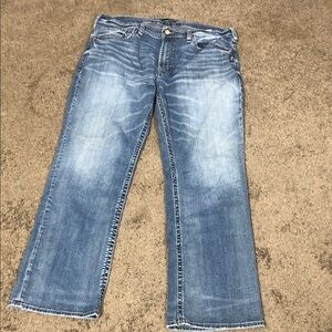 Silver Jeans Men's 38x32 ZAC Relaxed Fit in Light Blue (see measurements) boot